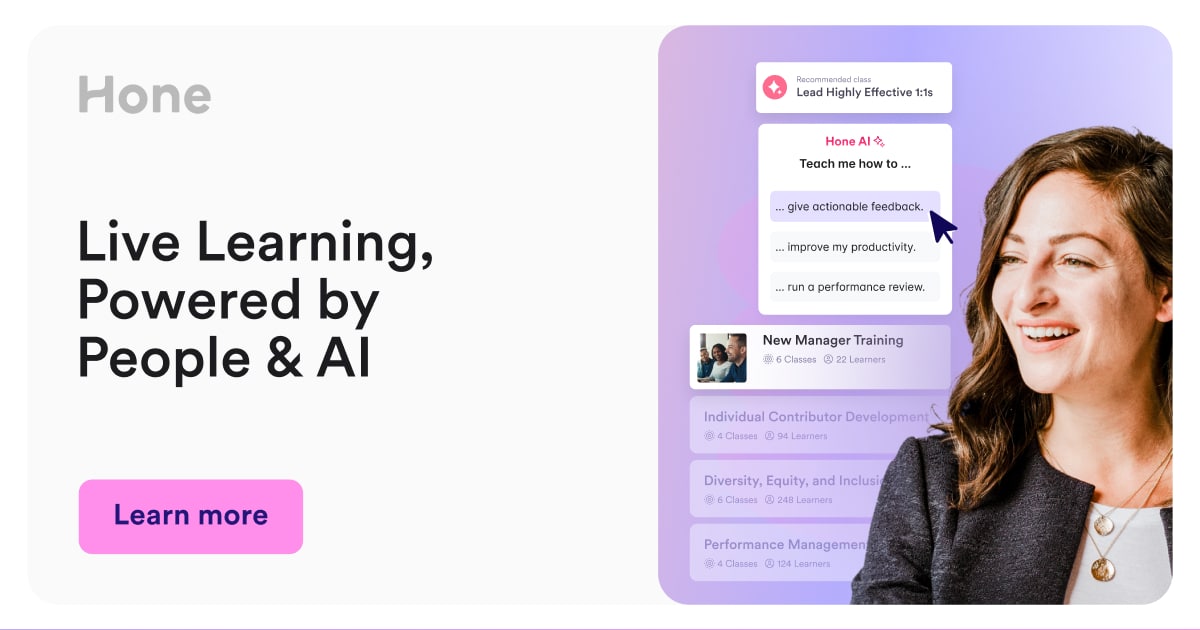 Hone - Live, Interactive Learning For The Whole Team