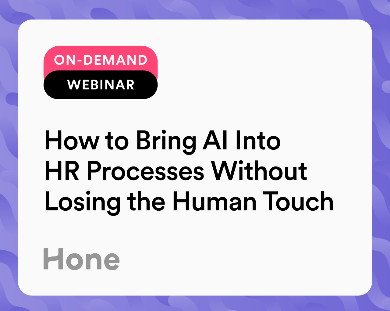 How to bring AI into HR processes without losing the human touch