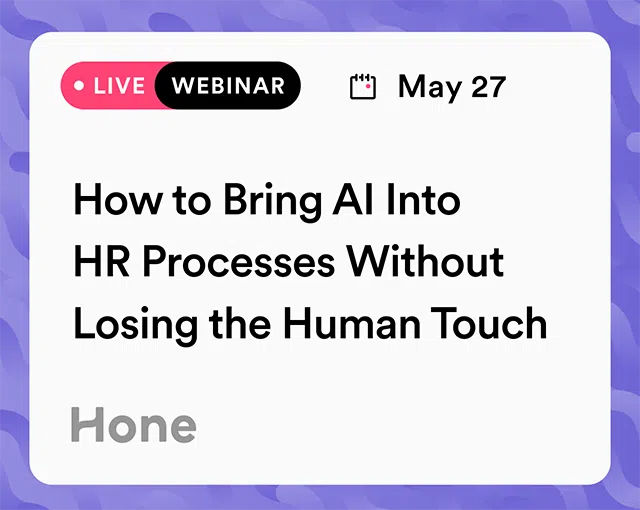 Webinar: How to bring AI into HR processes without losing the human touch