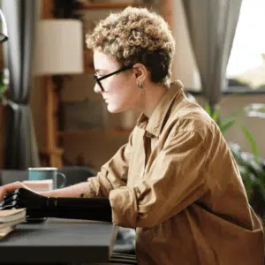 Working from computer