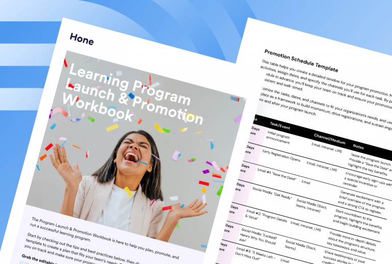 Learning Program Launch & Promotion Workbook