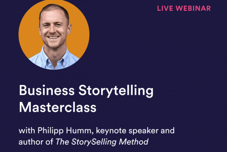 Mega Menu Feature Business Storytelling Webinar